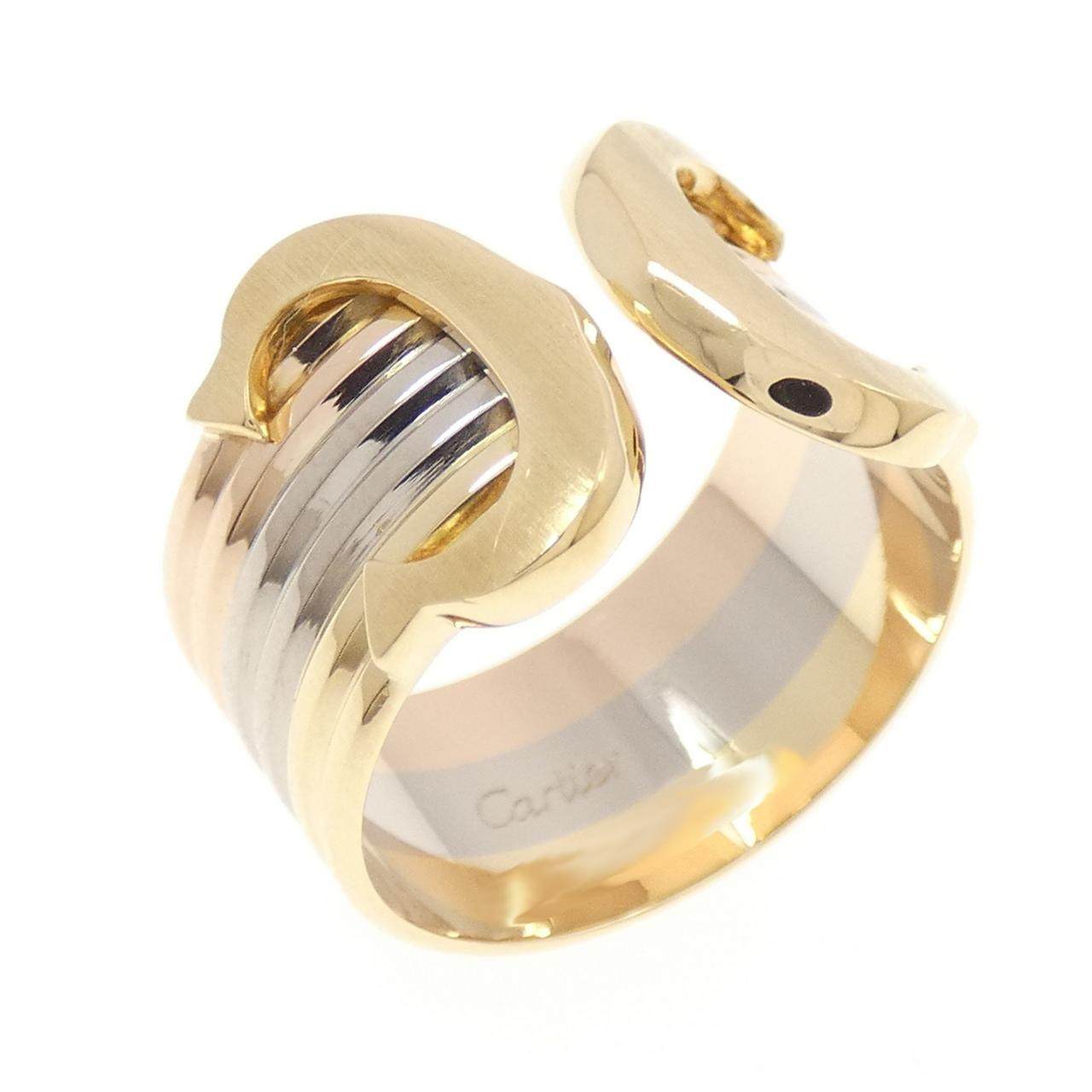 カルティエ 2C トリニティゴールド リング 12号
