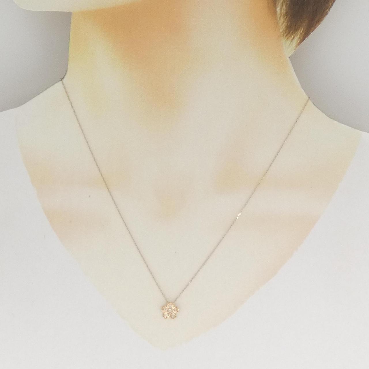 ヨンドシー Au750 ダイヤモンドネックレス