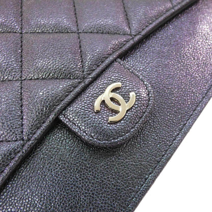 シャネル タイムレスクラシック イリディッセントグレインドカーフ 長財布