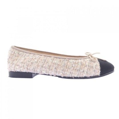 シャネル BALLET FLATS グリッターツイードフラットシューズ
