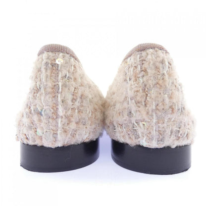 シャネル BALLET FLATS グリッターツイードフラットシューズ