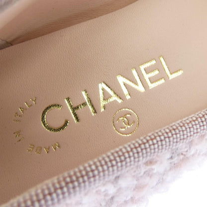 シャネル BALLET FLATS グリッターツイードフラットシューズ