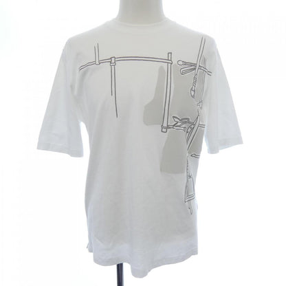 エルメス HARNAIS EN GOUACHE 3D コットンTシャツ