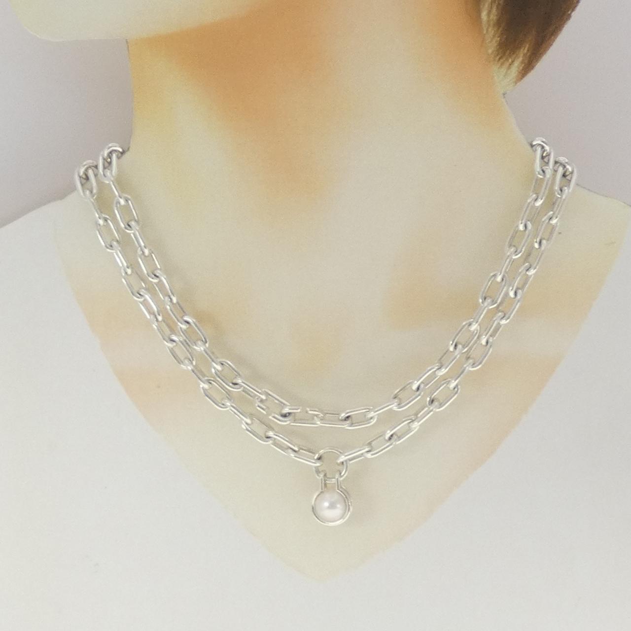 ティファニー ハードウェア 925シルバー パールネックレス