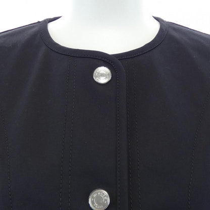 エルメス JACKET WITH EQUESTRIAN DETAILS ノーカラージャケット