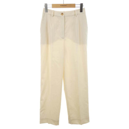 エルメス フロントジップ ウール シルク パンツ