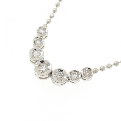 PT850 プラチナ ダイヤモンドネックレス 0.30CT