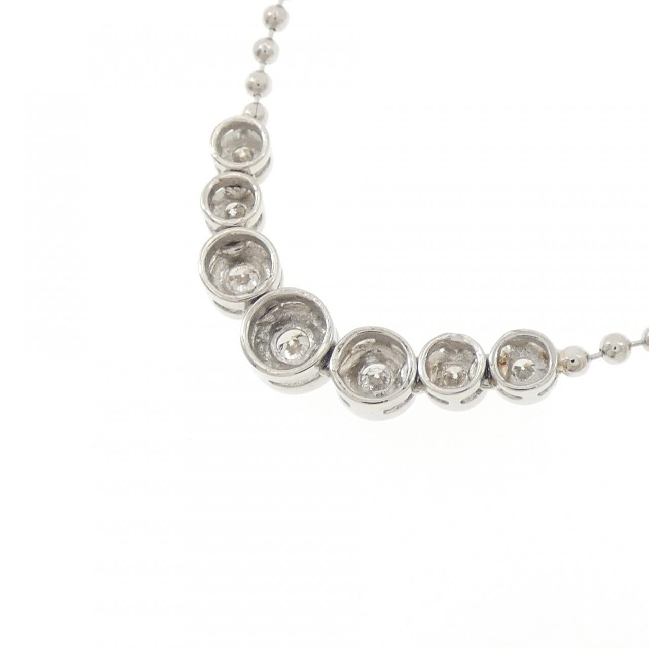 PT850 プラチナ ダイヤモンドネックレス 0.30CT
