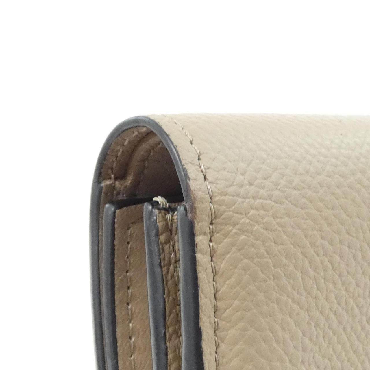 ロエベ アナグラム コンパクト フラップ ウォレット カーフ 二つ折り財布