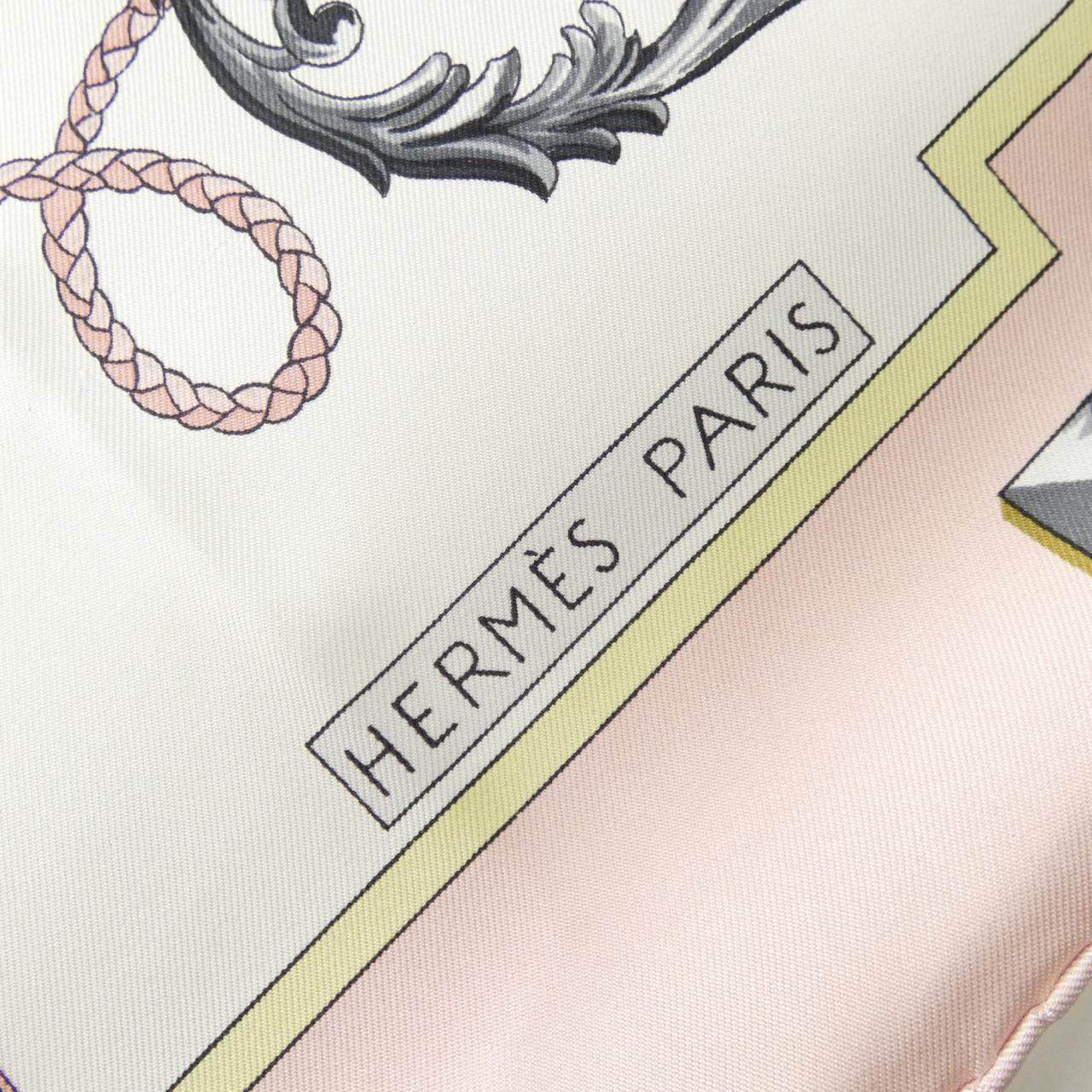エルメス LES CLES シルクスカーフ
