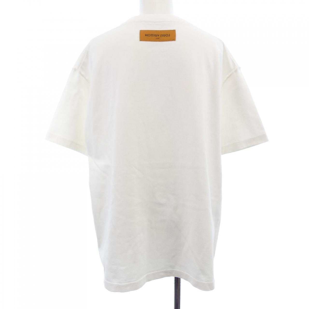 ルイヴィトン LVフラワータペストリープリント コットンTシャツ