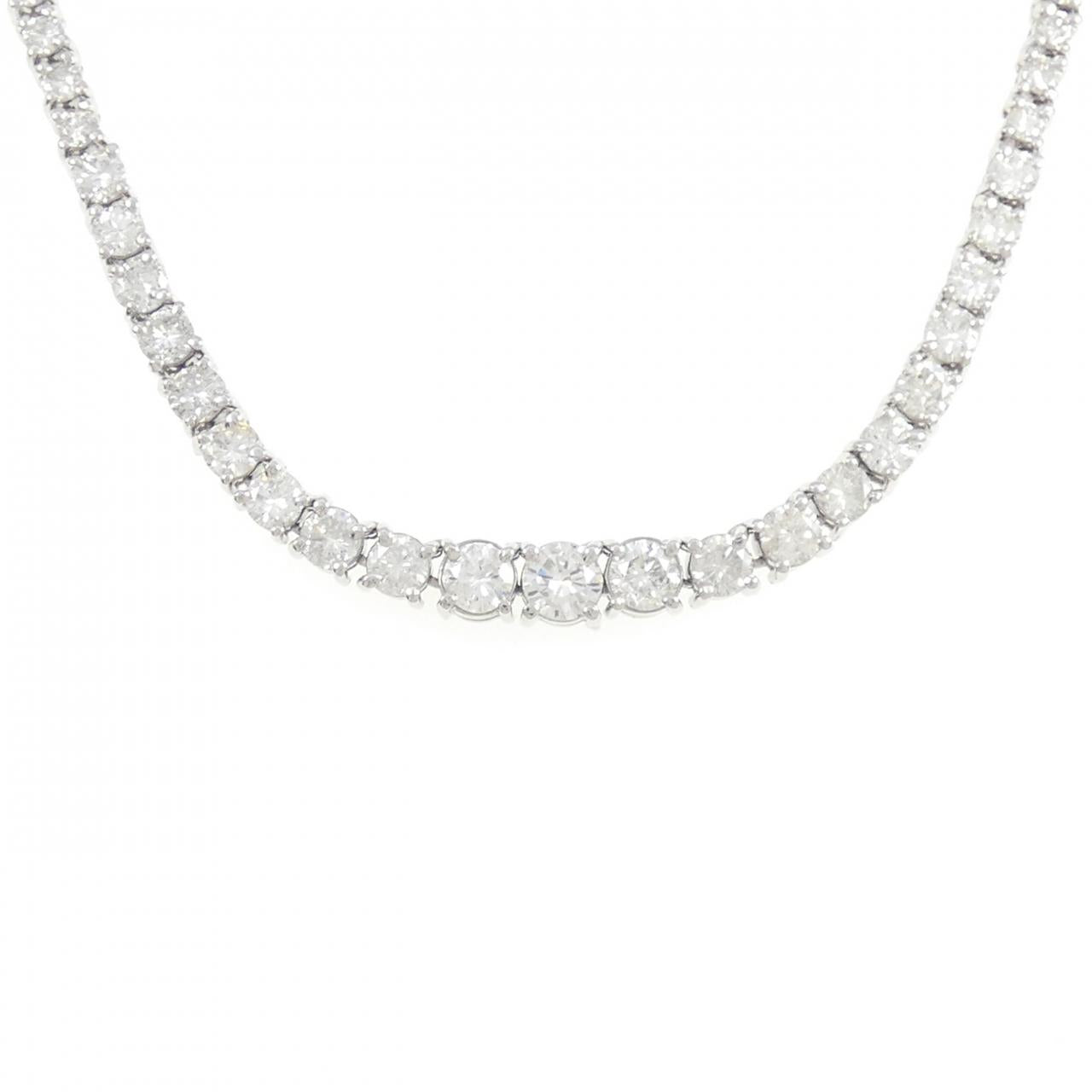 PT850 プラチナ ダイヤモンドネックレス 10.00CT