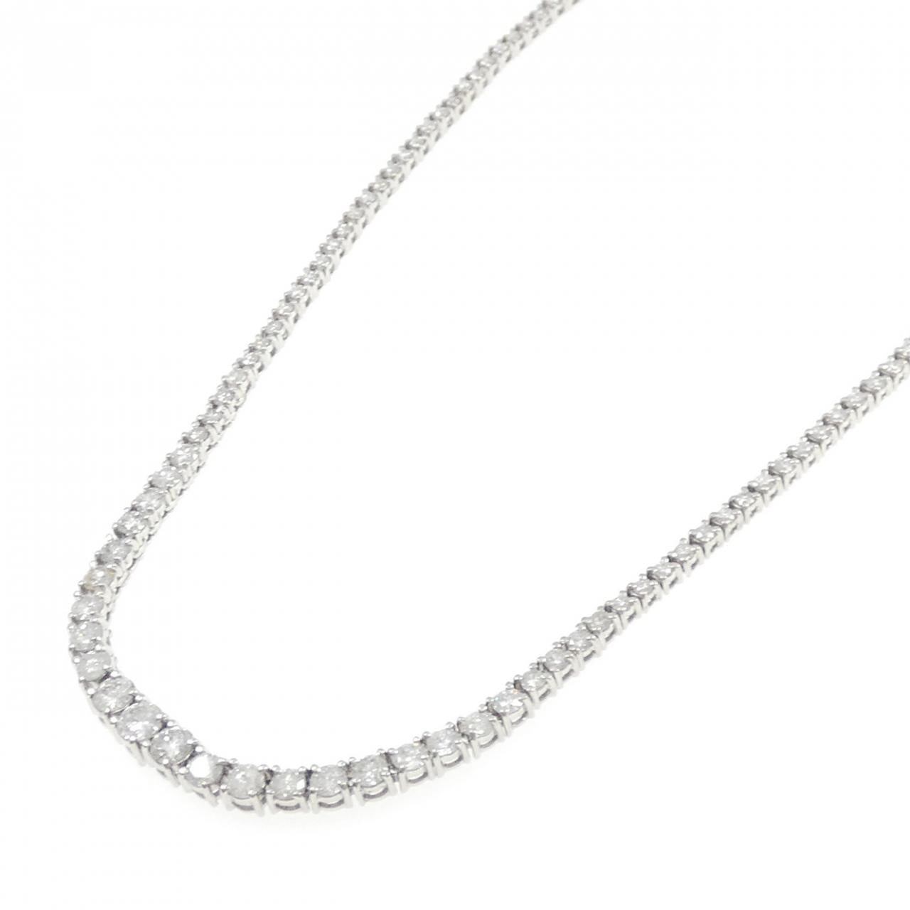 PT850 プラチナ ダイヤモンドネックレス 10.00CT