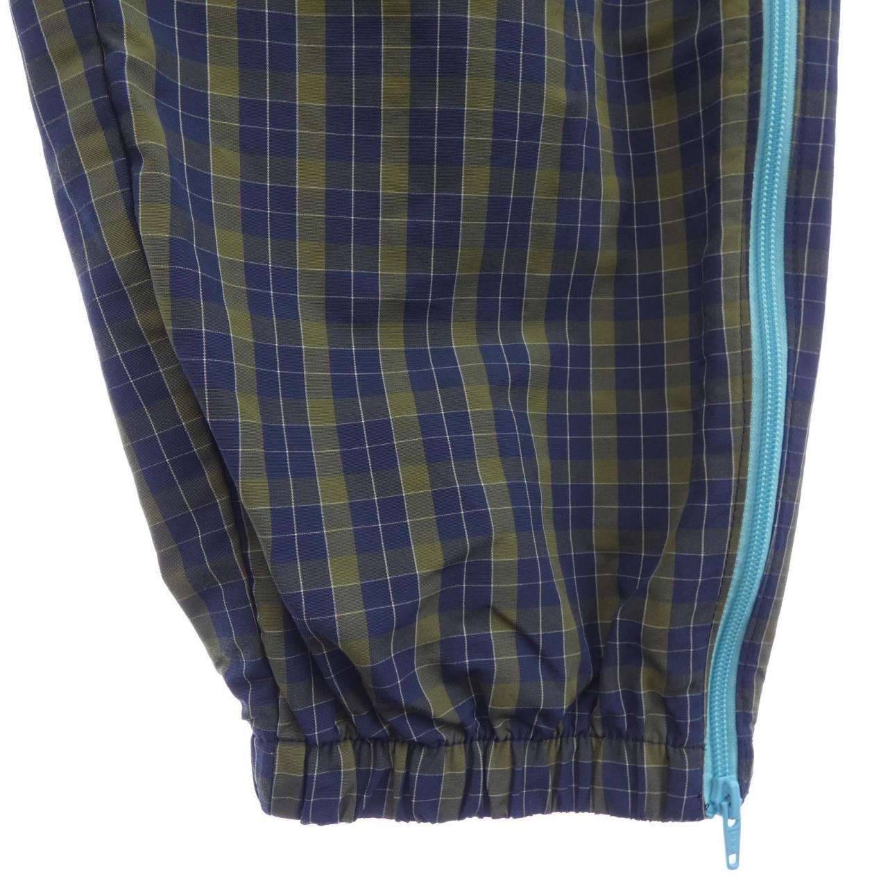 シュプリーム Plaid Warm Up コットンパンツ