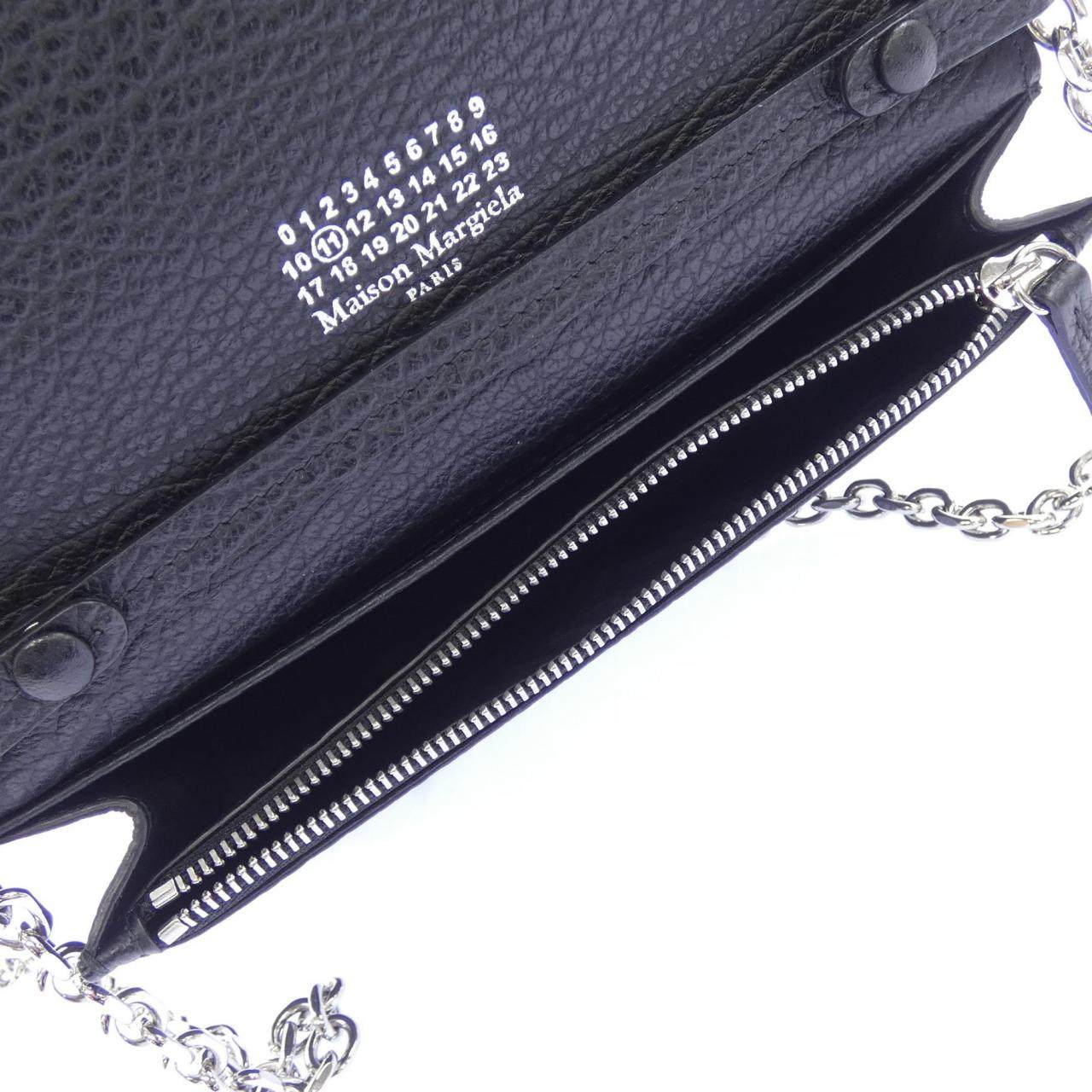 メゾンマルジェラ 4ステッチ グレイニーカーフレザー 財布