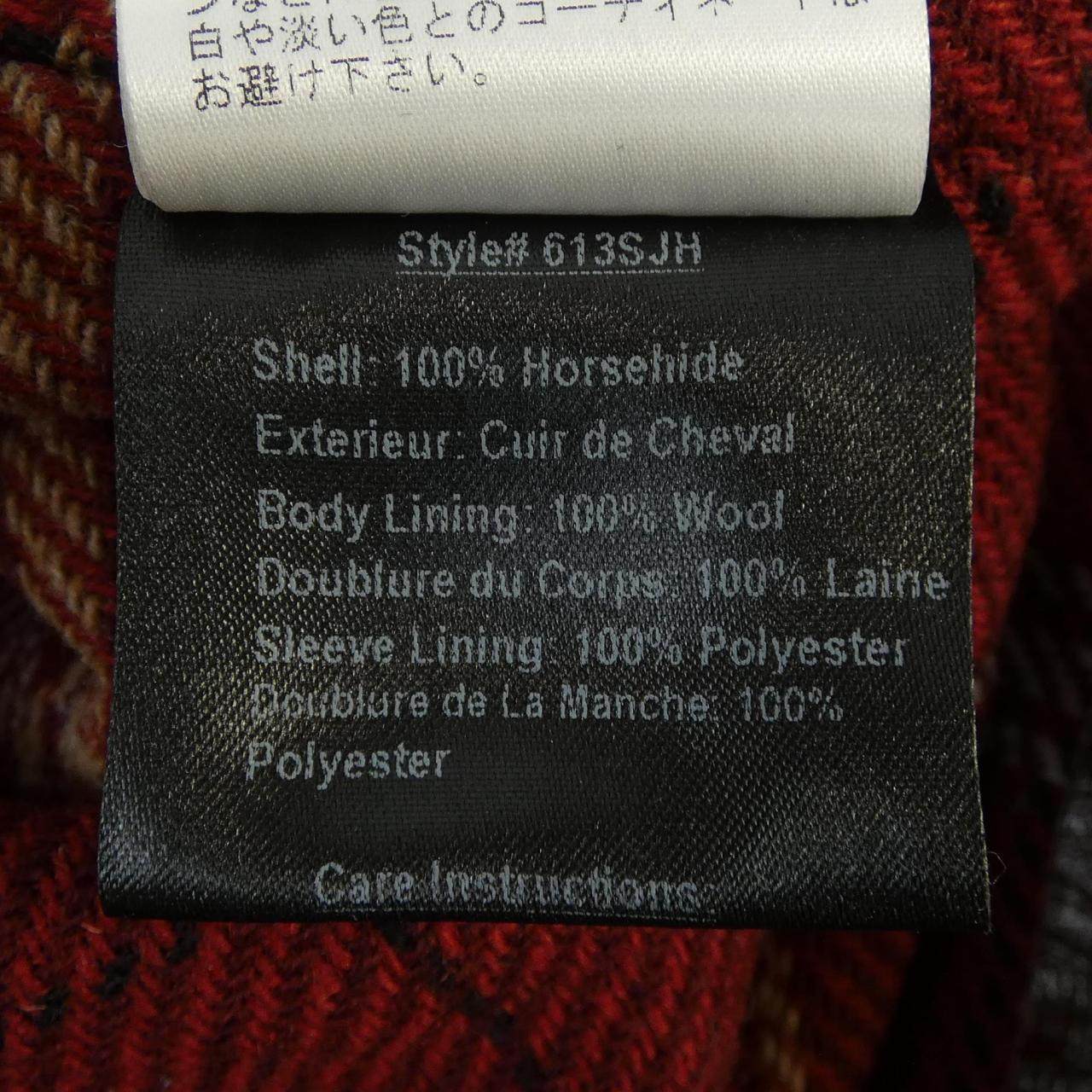 ショット 613SJH レザーライダースジャケット
