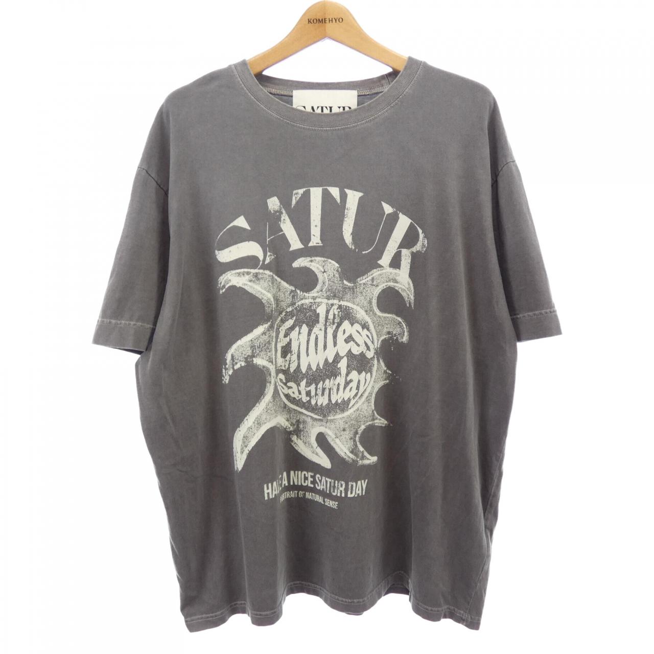 SATUR コットン Tシャツ