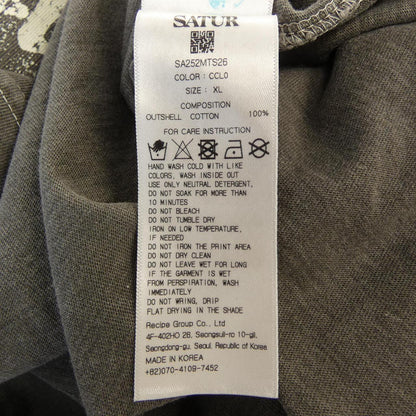 SATUR コットン Tシャツ