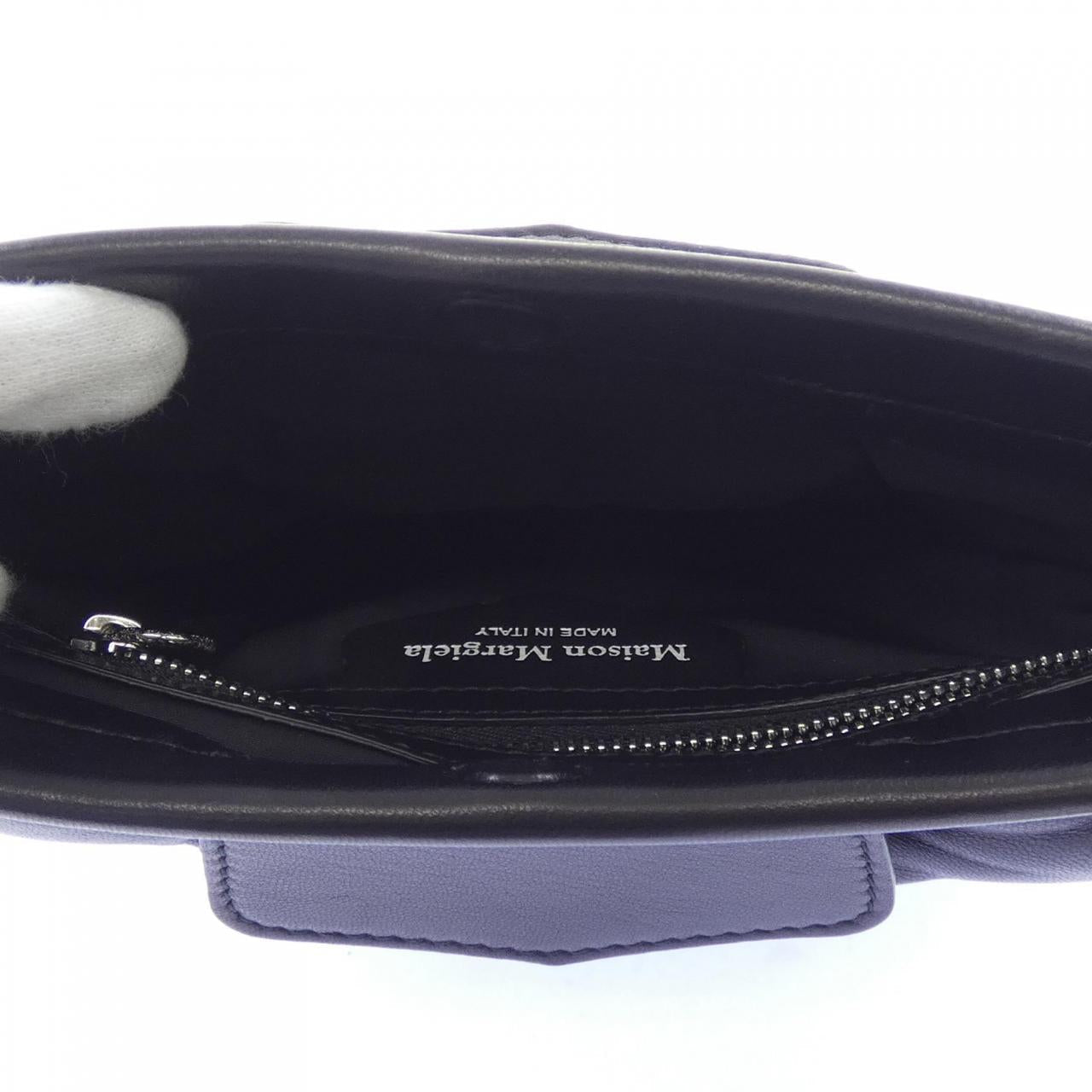 メゾンマルジェラ GLAM SLAM P4300グレインナッパレザー ショルダーバッグ