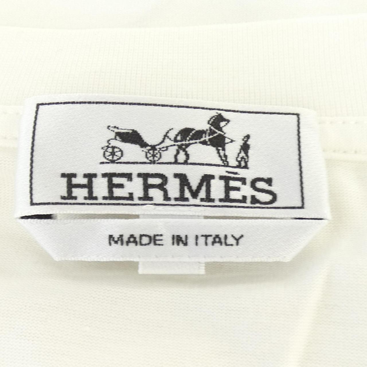 エルメス エトリエ アン フラグモン コットン Tシャツ