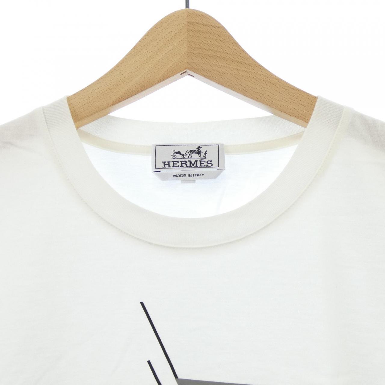 エルメス エトリエ アン フラグモン コットン Tシャツ