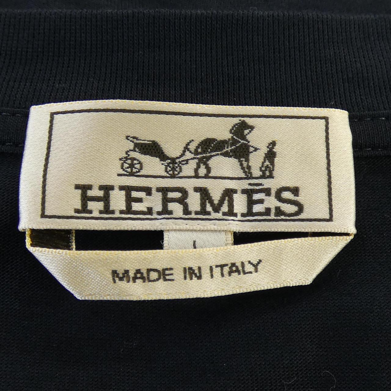 エルメス エトリエ アン フラグモン コットン Tシャツ