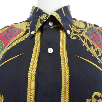 エルメス FLVCTVAT NEC MERGITVR シルクシャツ42