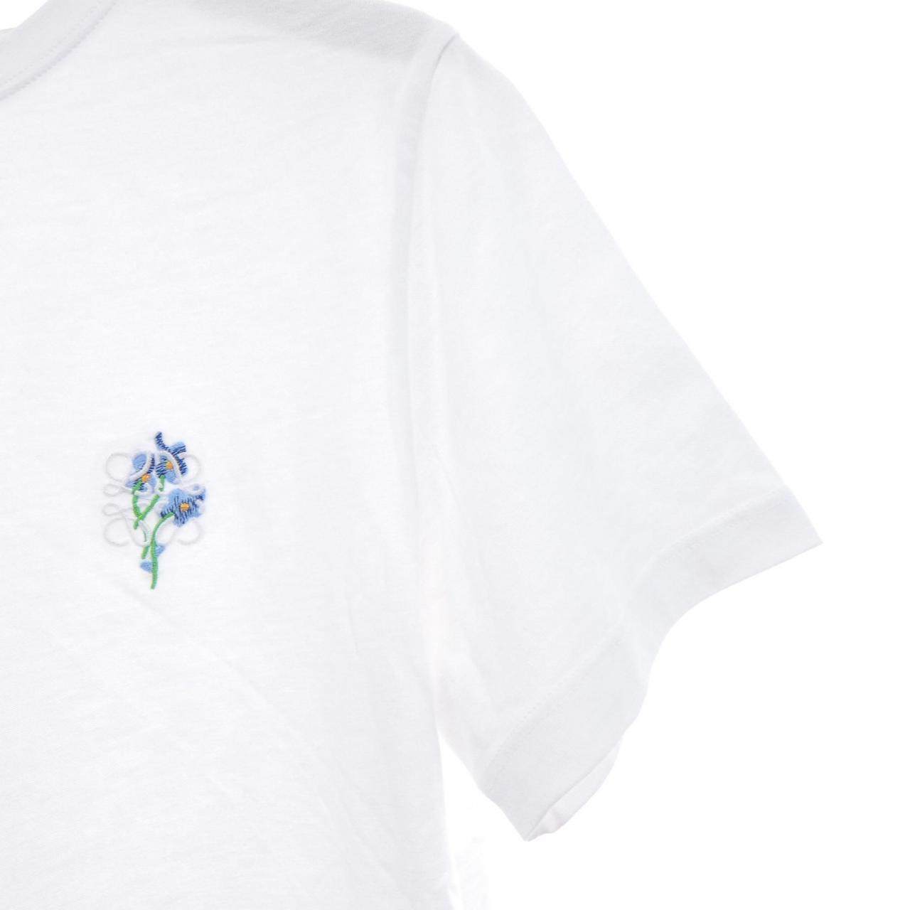 ロエベ フローラルアナグラム コットンTシャツ