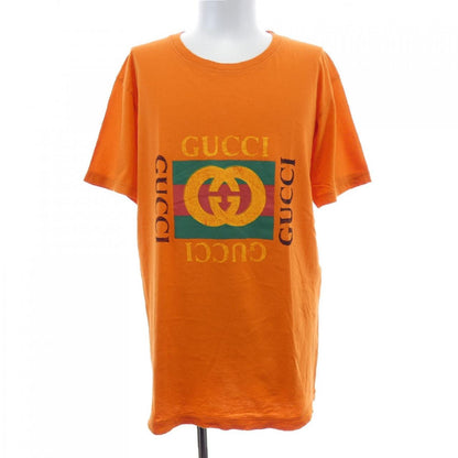 グッチ ヴィンテージ加工コットンTシャツ
