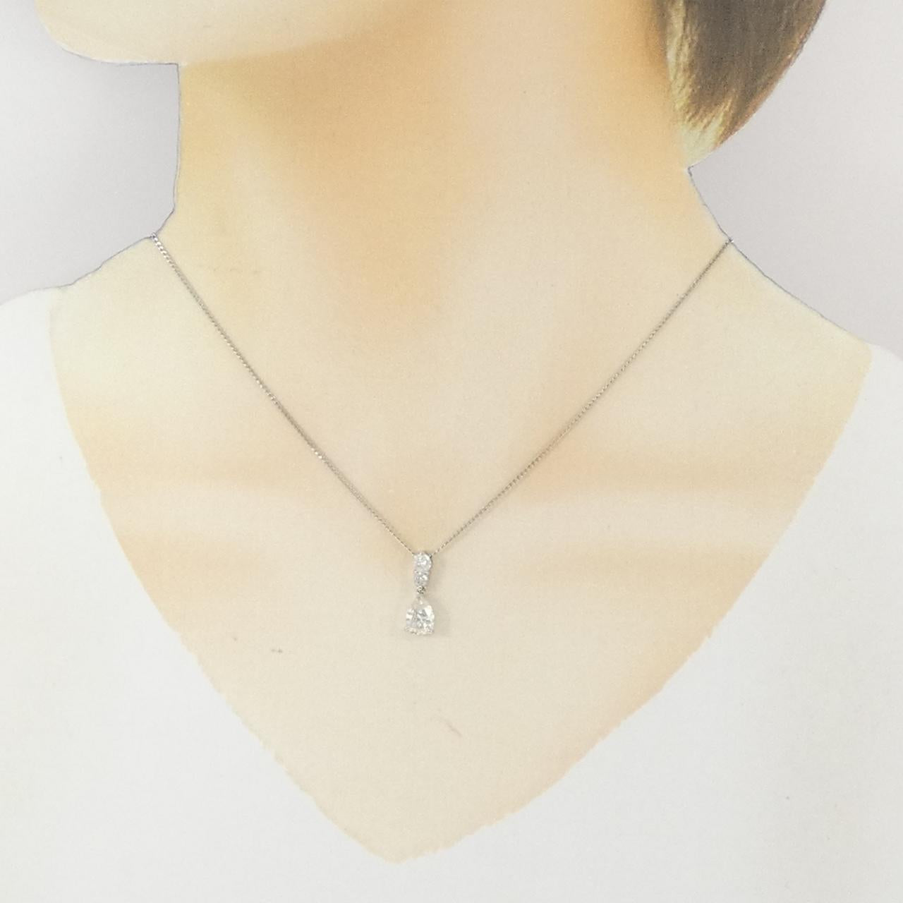 プラチナPT1000ダイヤモンドネックレス