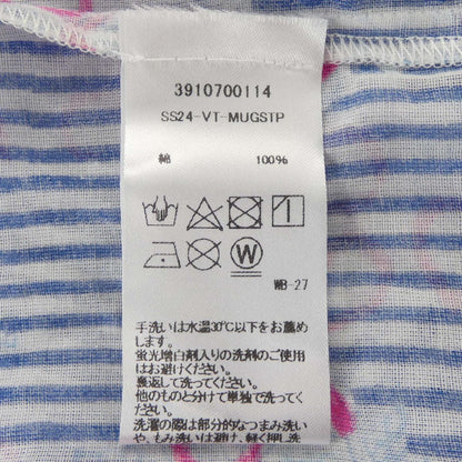 エスゼットブロックプリント コットン トップス