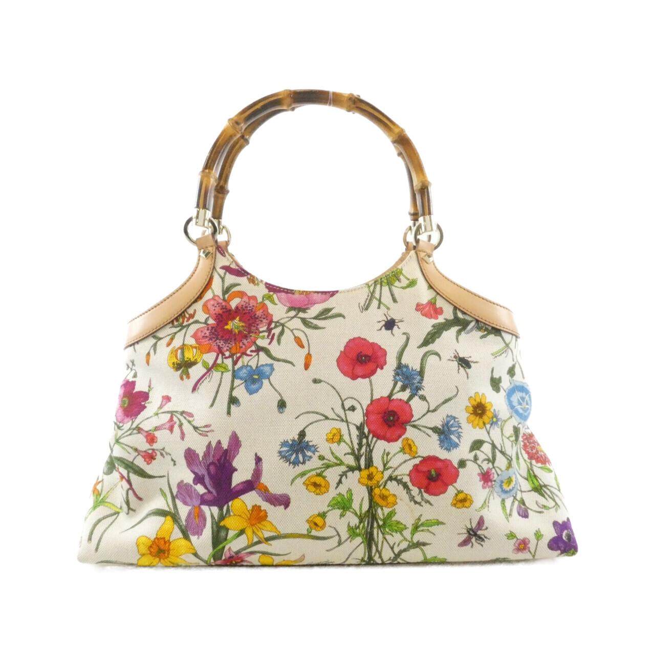 グッチ フローラキャンバス トートバッグ