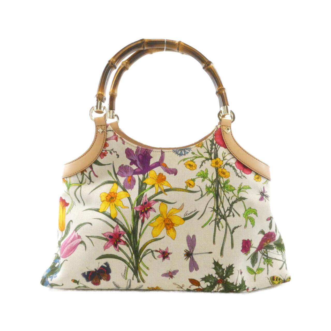 グッチ フローラキャンバス トートバッグ
