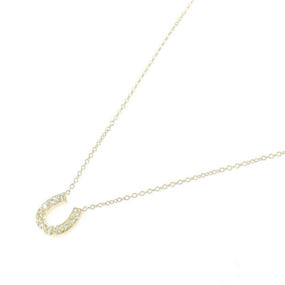 585YG Horseshoe Diamond Necklace