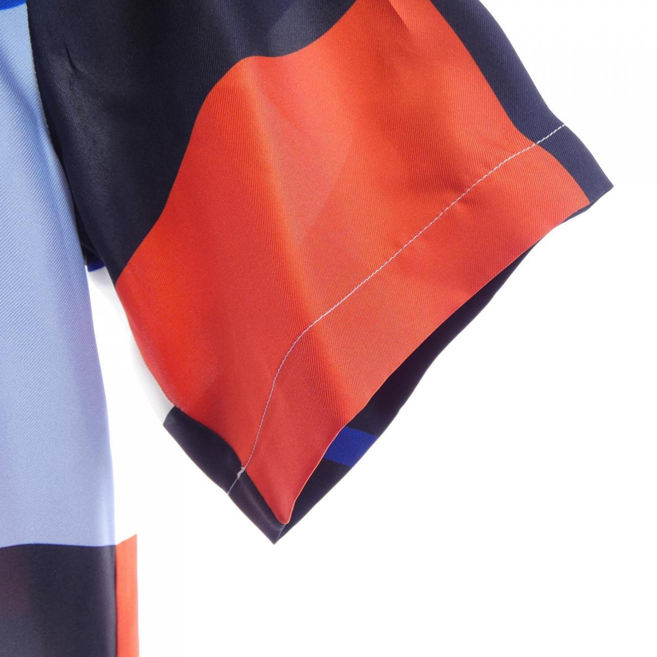 ルイヴィトン シルク半袖シャツ