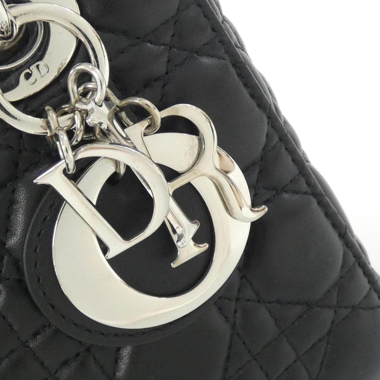 クリスチャンディオール MY ABCDIOR レディディオール スモール ラムスキン ハンドバッグ