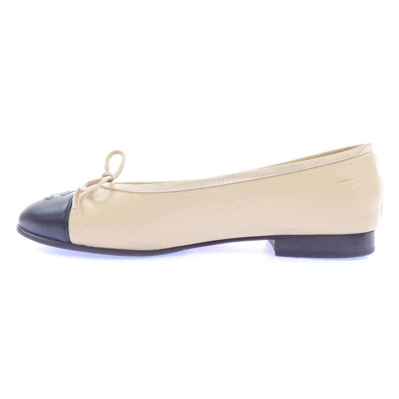 シャネル BALLET FLATS ラムスキン フラットシューズ