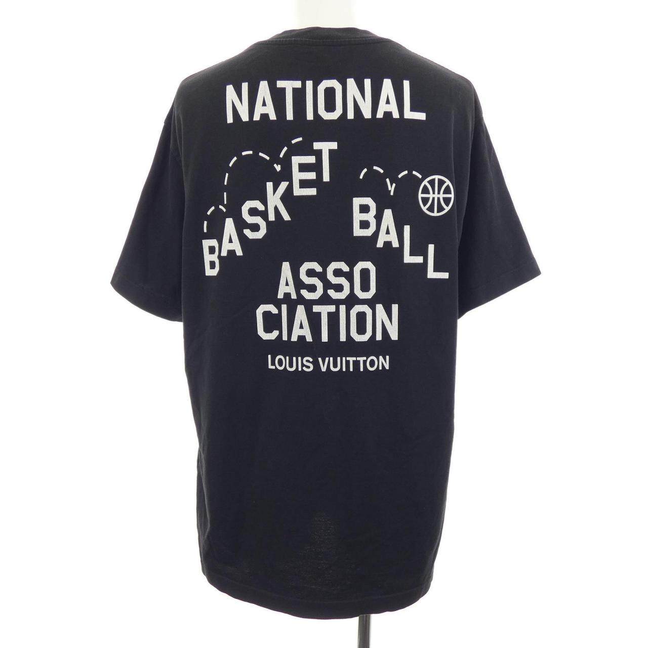 ルイヴィトン NBAフロント&バックプリント コットンTシャツ