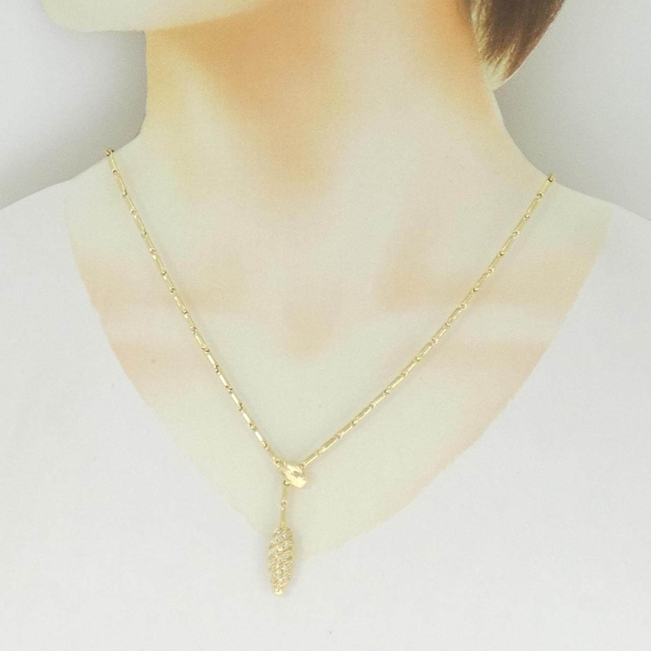 キメント Au750 ダイヤモンドネックレス
