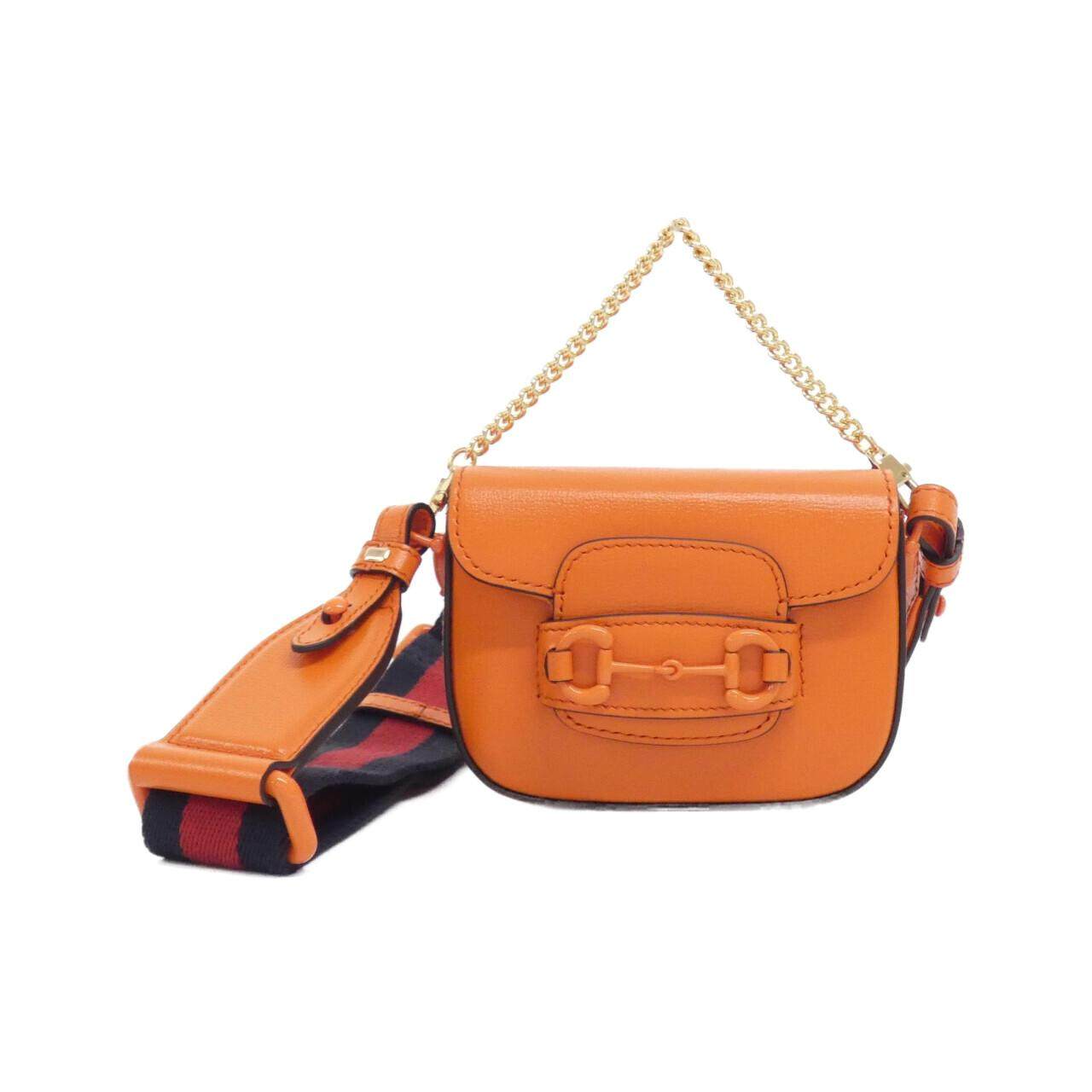 グッチ GUCCI HORSEBIT 1955 レザーショルダーバッグ