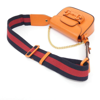 グッチ GUCCI HORSEBIT 1955 レザーショルダーバッグ
