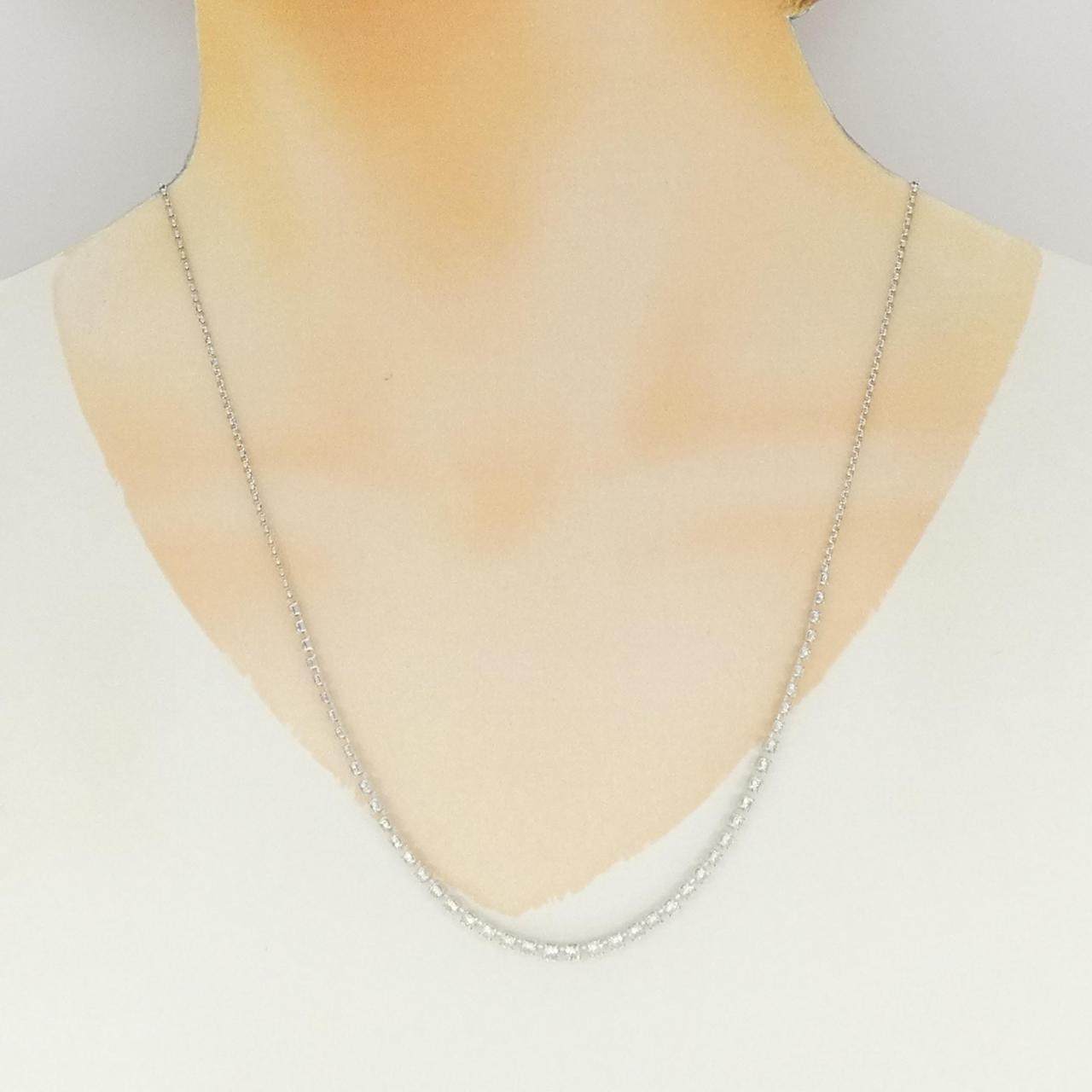 プラチナ850 ダイヤモンドネックレス