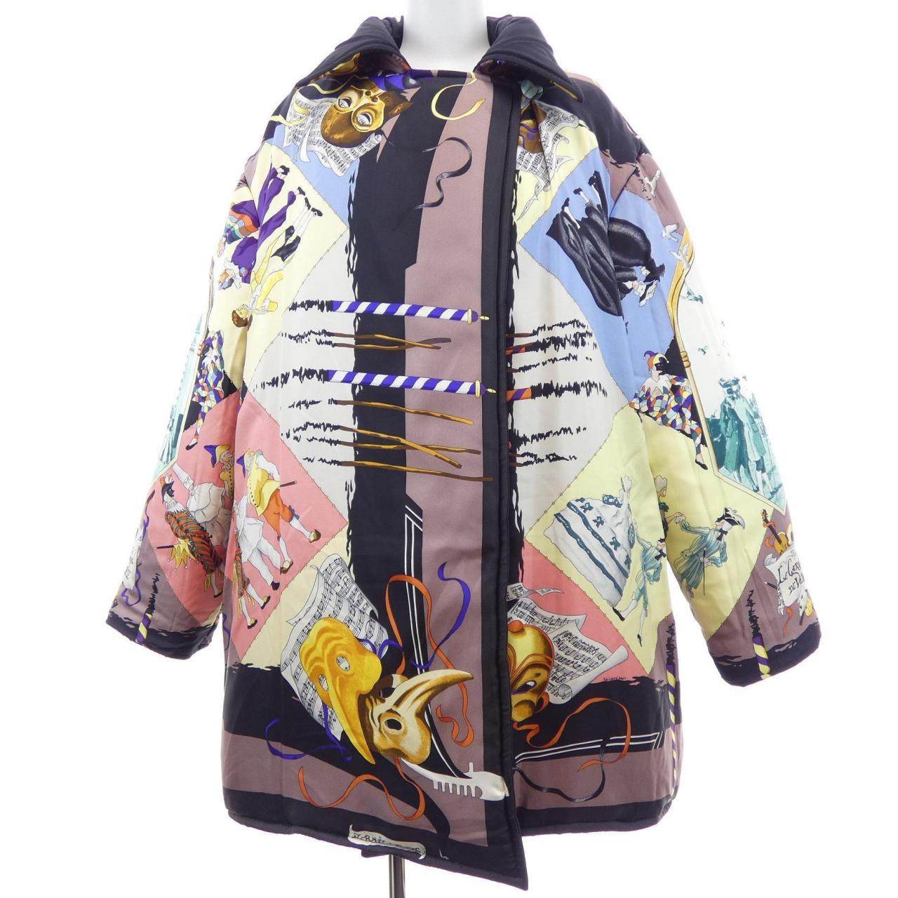 エルメス LE CARNAVAL DE VENISE ツイルレーヌ コート40