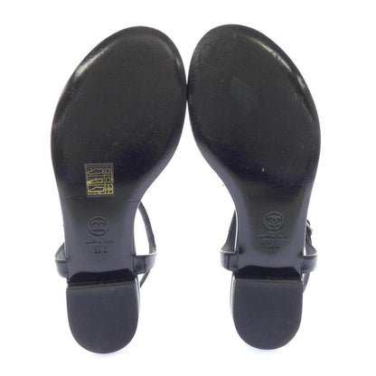 シャネル THONGS パテントカーフスキン サンダル