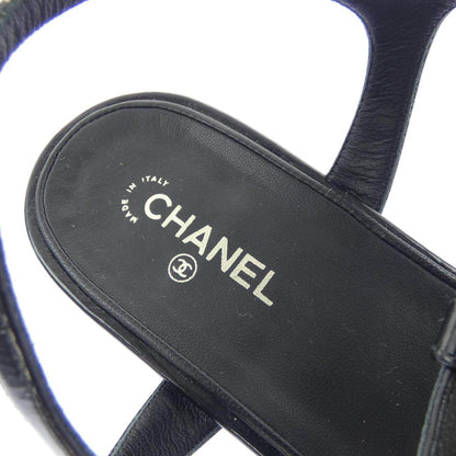 シャネル THONGS パテントカーフスキン サンダル