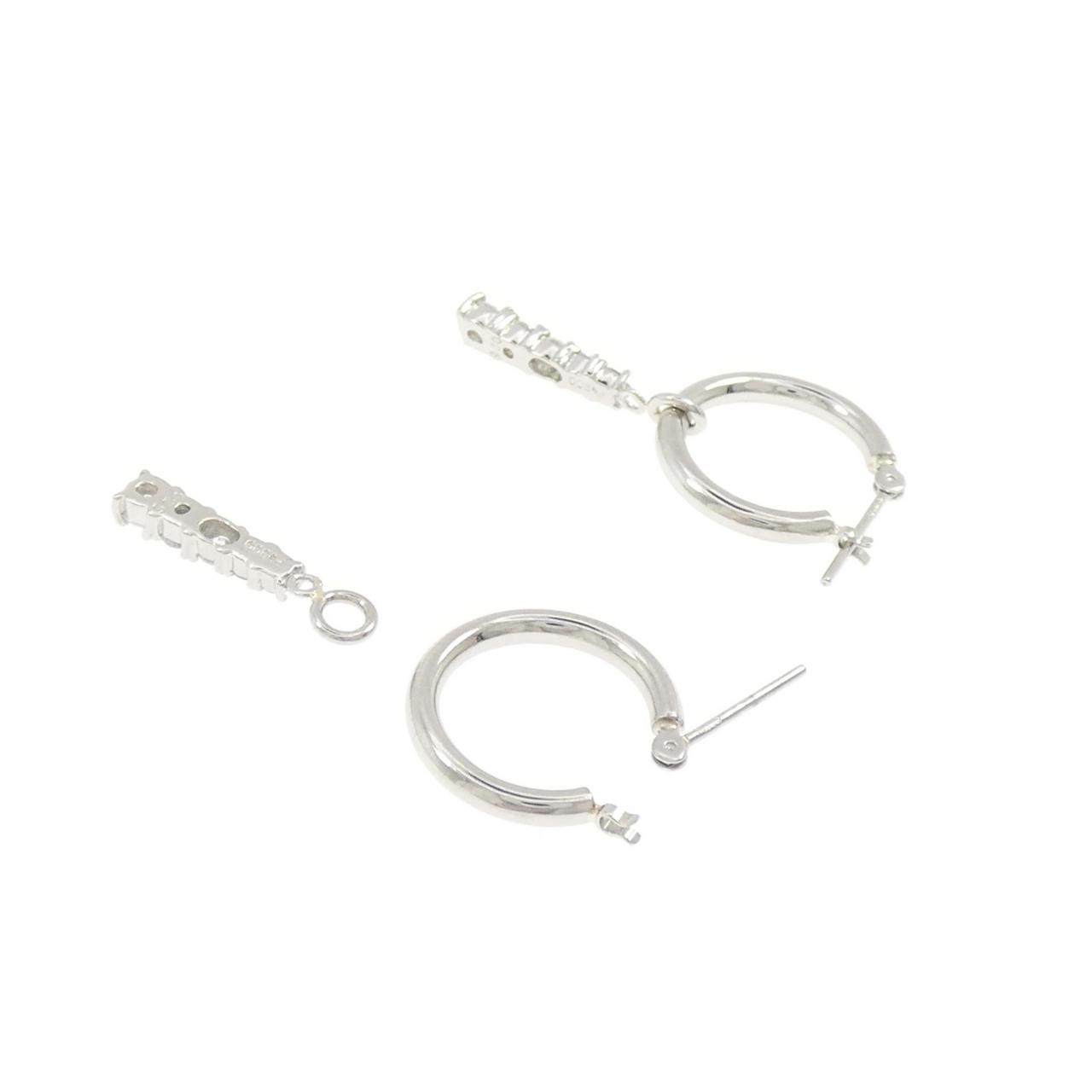 プラチナPT900 2WAYダイヤモンドピアス