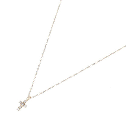 ヨンドシー K10 ダイヤモンド クロス ネックレス