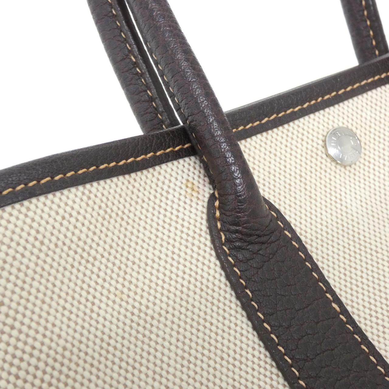 エルメス ガーデンパーティTTPM トワルアッシュ ブッフルスキッパー バッグ