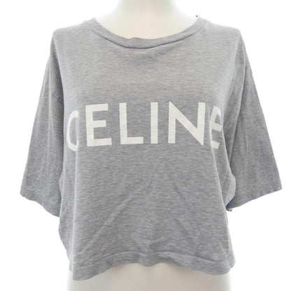 セリーヌ CELINEプリント コットンクロップドTシャツ