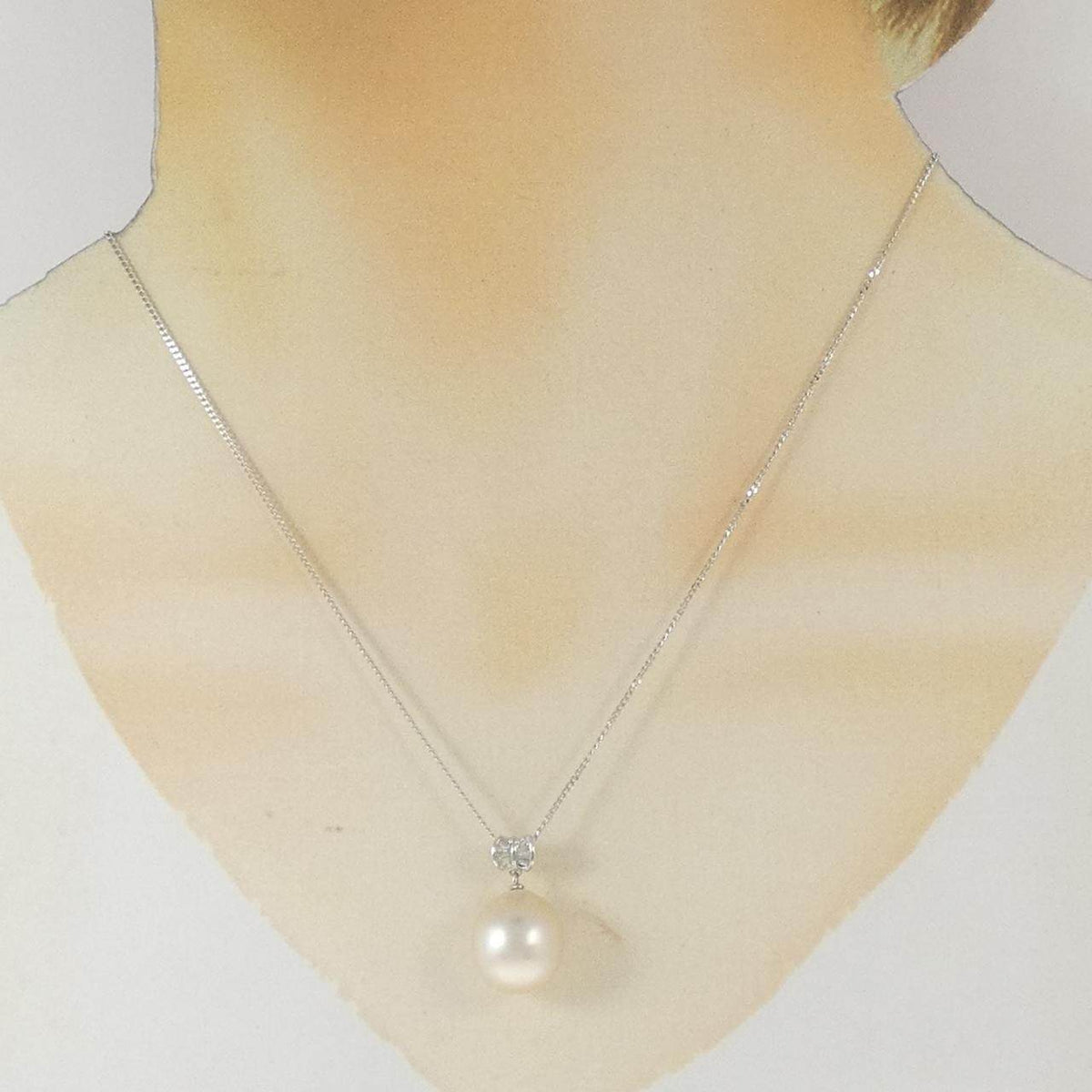 白蝶パール プラチナ ネックレス